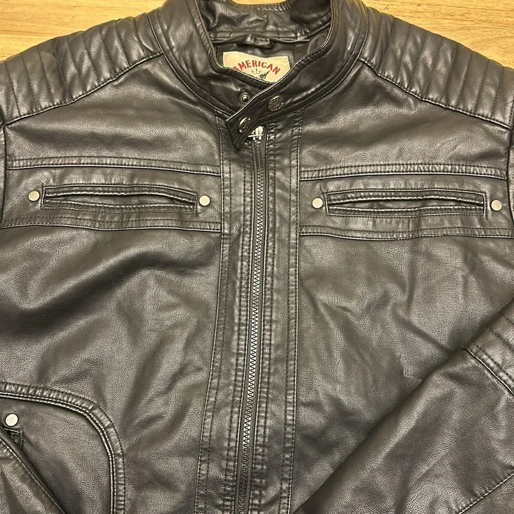 AMERICAN CULTURE faux leather jacket
